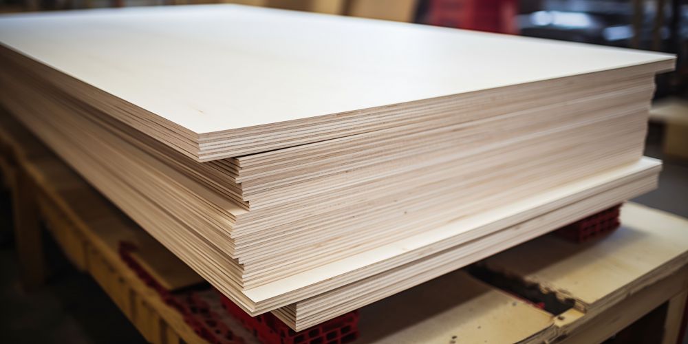 stacked plywood sheets