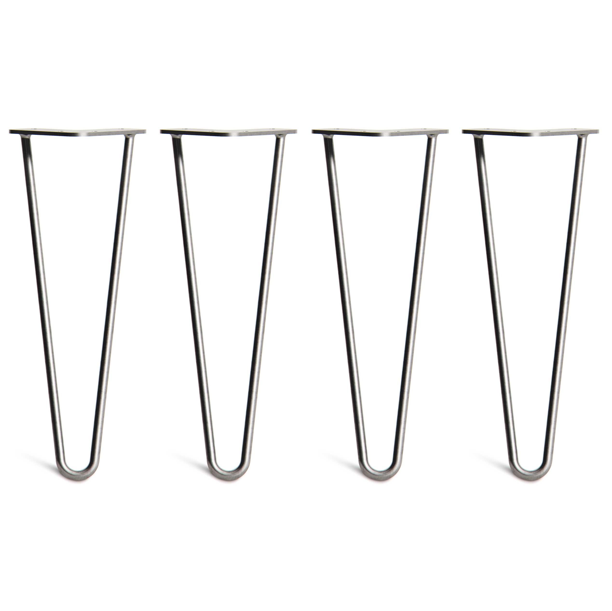 35cm Zinc 2-Rod Hairpin Legs - Coffee Table
