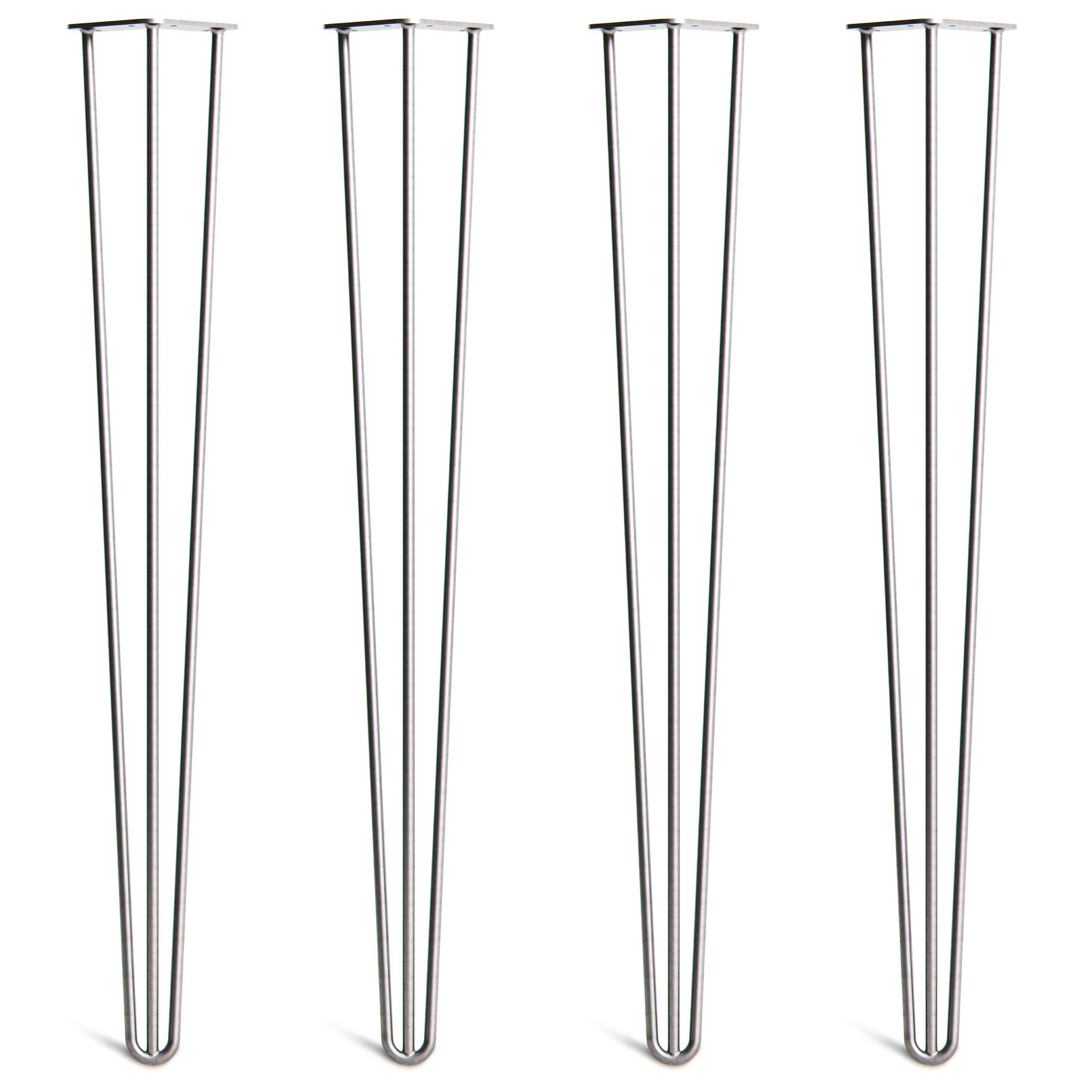 86cm Zinc 3-Rod Hairpin Legs - Console Table