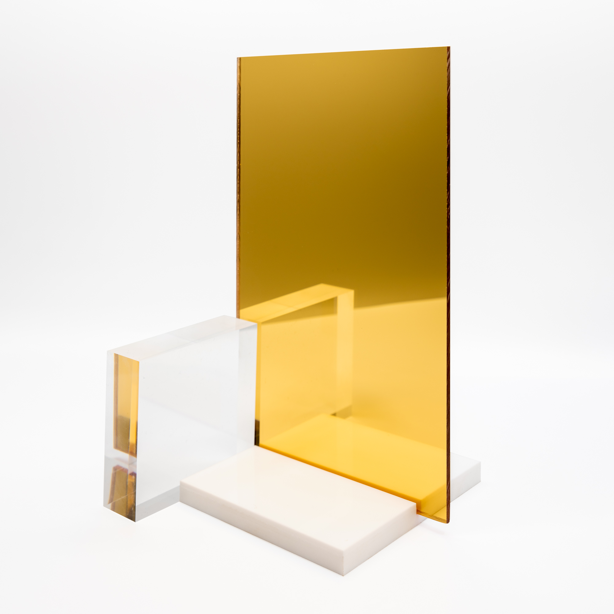 3mm Gold Perspex® Acrylic Mirror Sheet Cut To Size