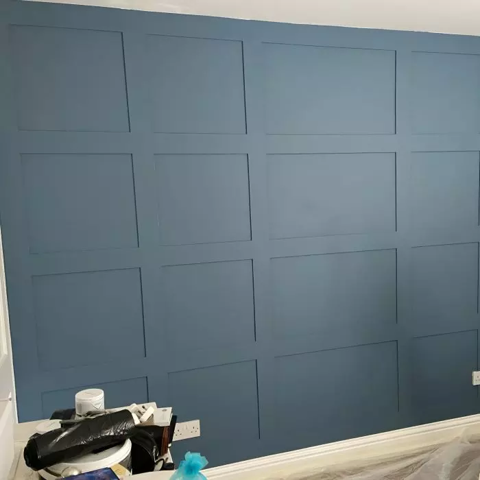 Blue Wall Panelling
