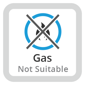 not suitable for gas hob icon